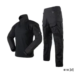 Uniforme SIXMM G3 Combat Negro | Táctico profesional CQB