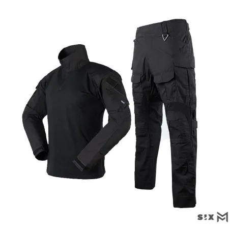 Uniforme SIXMM G3 Combat Negro | Táctico profesional CQB