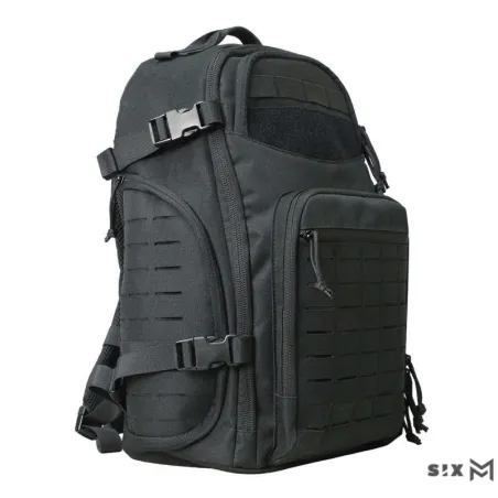 Mochila SIXMM DG 40L Negra | Táctica profesional con MOLLE láser