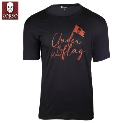 CAMISETA CORSO UNDER THE BLACK FLAG NEGRA