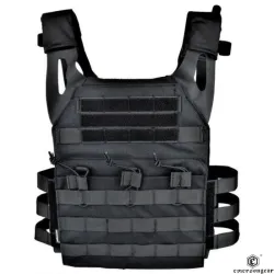 Chaleco EmersonGear Plate Carrier Negro MOLLE | AirsoftYecla