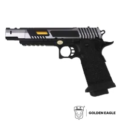 Hi-Capa 5.1 Noir/Silver GBB | Golden Eagle Airsoft