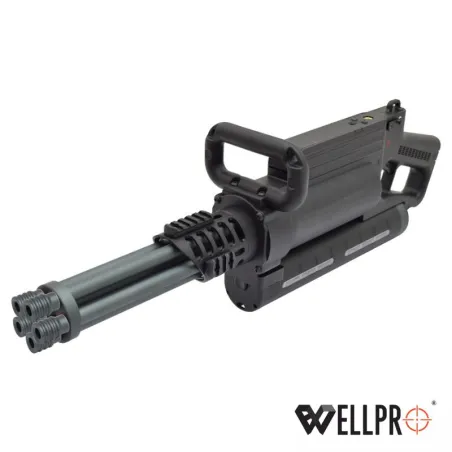 Ametralladora 23-X WELL PRO | 5 Cañones y 40 BB/s Airsoft