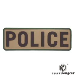 Parche PVC Police EmersonGear 15x5 cm Táctico