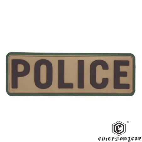 Parche PVC Police EmersonGear 15x5 cm Táctico