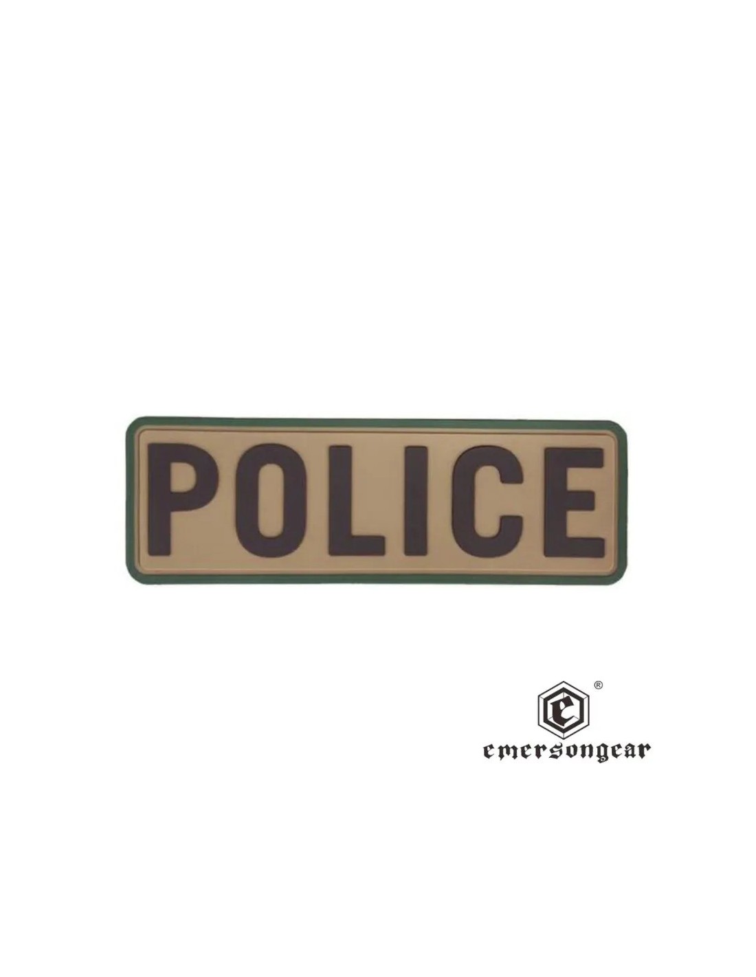 PARCHE PVC POLICÍA 15x5 cm