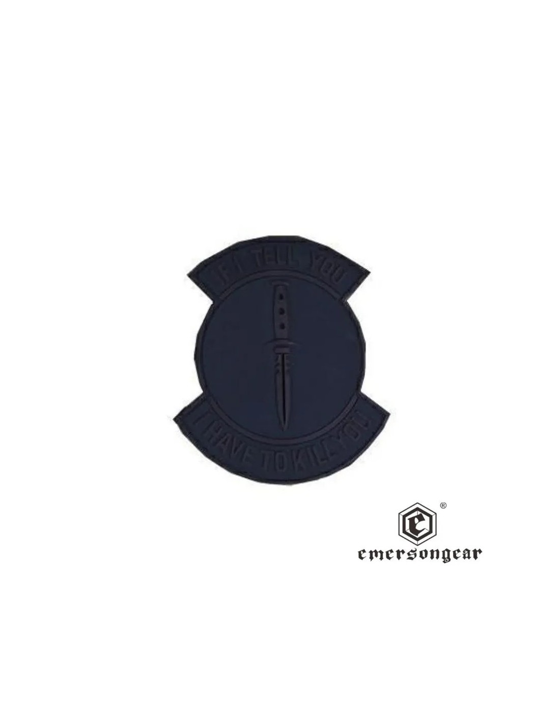 PARCHE PVC CON VELCRO 10X8,8 CM CON MENSAJE HUMOR NEGRO