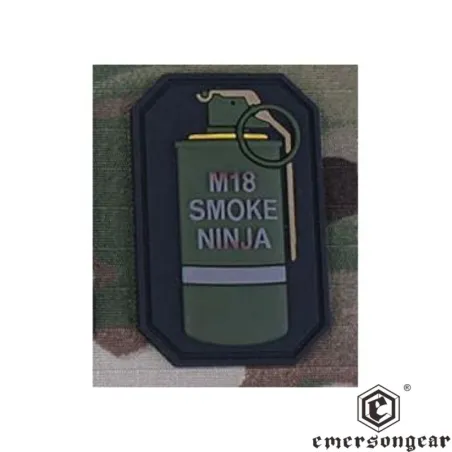Parche PVC Smoke Ninja EmersonGear 5x3,4 cm