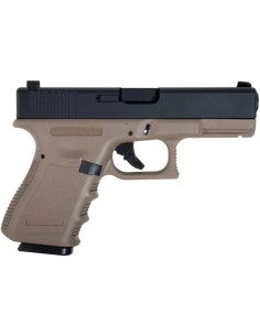 kit-glock-23-black-saigo-con-gas-y-bolas-en-uso 2