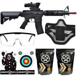 KIT DELUXE RIFLE DE MUELLE M4A1 - VIGOR - AirSoftYecla.es