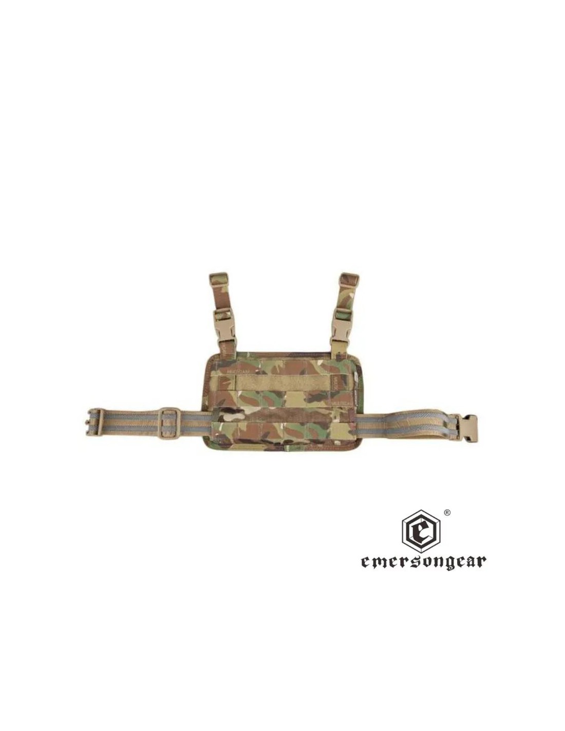 Cinturón panel modular de pierna con sistema MOLLE para cargadores y accesorios Multicam