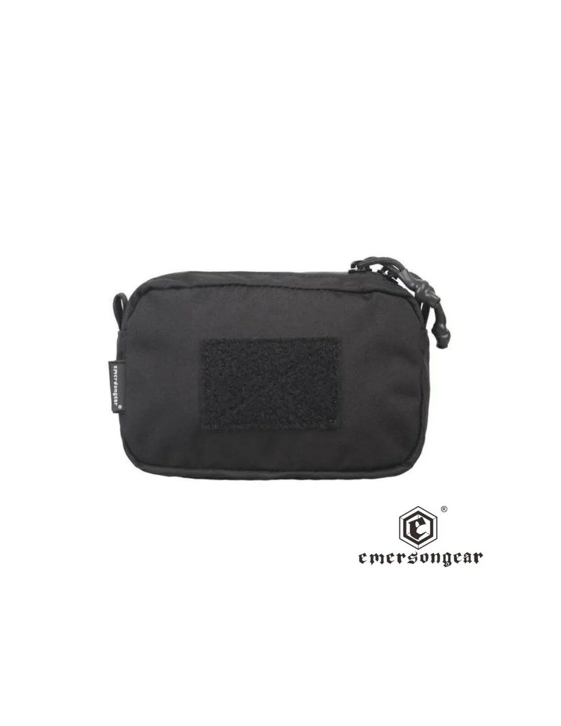 Bolsa táctica Cordura 500D con cierre de cremallera compatible MOLLE y velcro frontal 18 x 11 cm