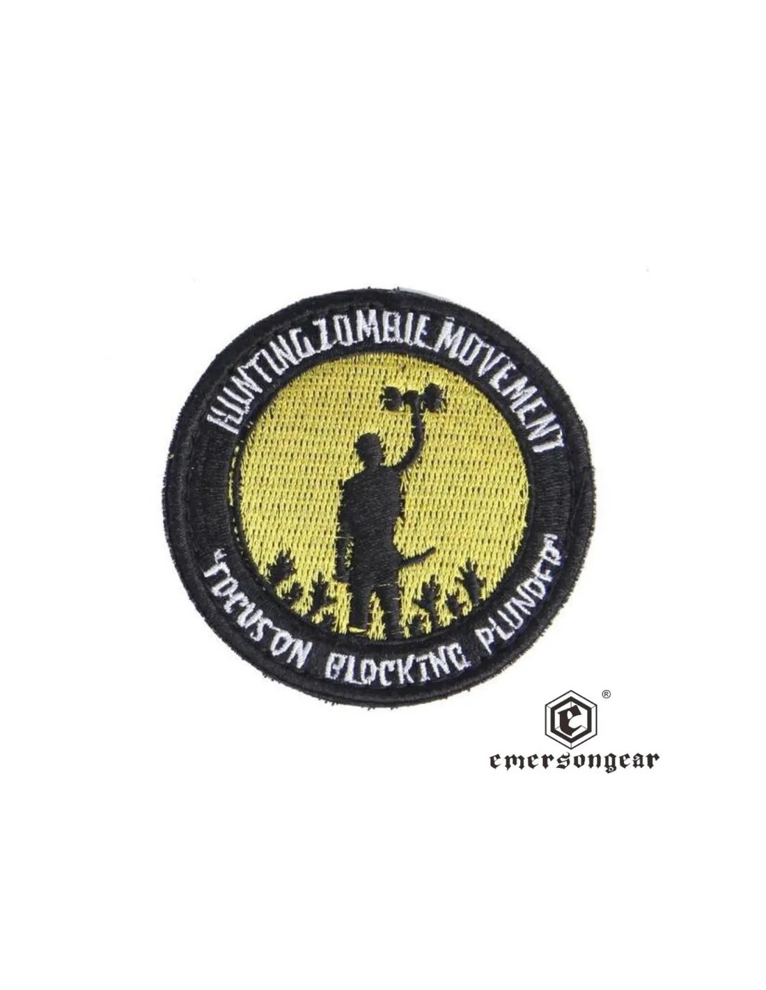 Parche táctico Survivor de 7 cm con sujeción de velcro trasero