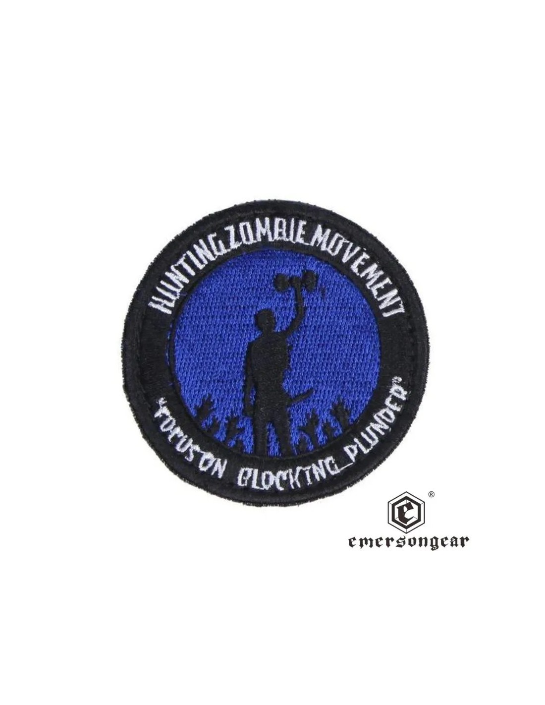Parche táctico Survivor de 7 cm con sujeción de velcro trasero