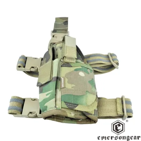 Pistolera Muslo Zurdo EmersonGear Tornado Multicam | AirsoftYecla