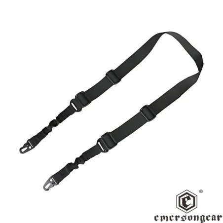 Eslinga 2 Puntos EmersonGear Negra Ajustable | AirsoftYecla