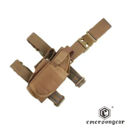 Pistolera Muslo Izquierdo EmersonGear Coyote Brown | AirsoftYecla