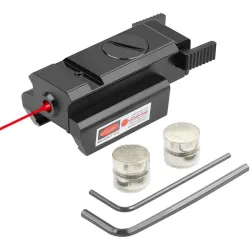 LASER TÁCTICO ROJO FULL METAL - BLACK