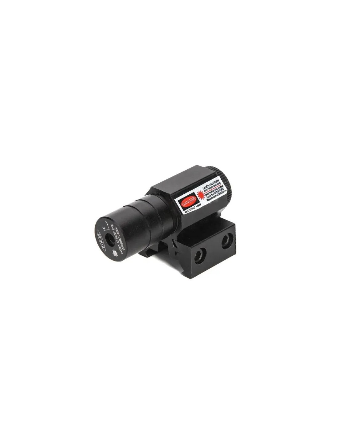 LÁSER AJUSTABLE DE METAL COMPLETO PARA CARRIL 20 Y 11 mm Rojo