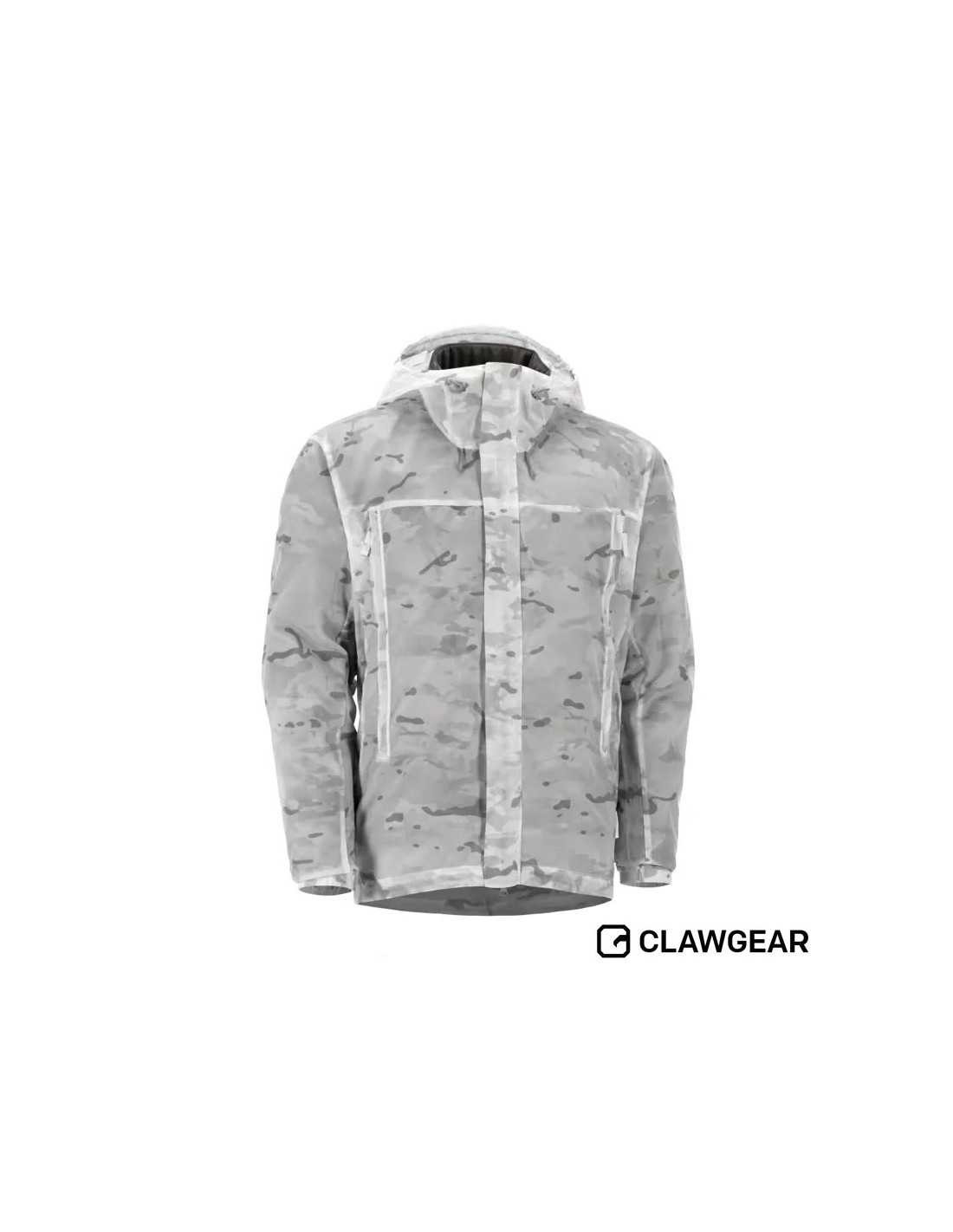 Chaqueta táctica de camuflaje invernal plegable con capucha compatible con casco