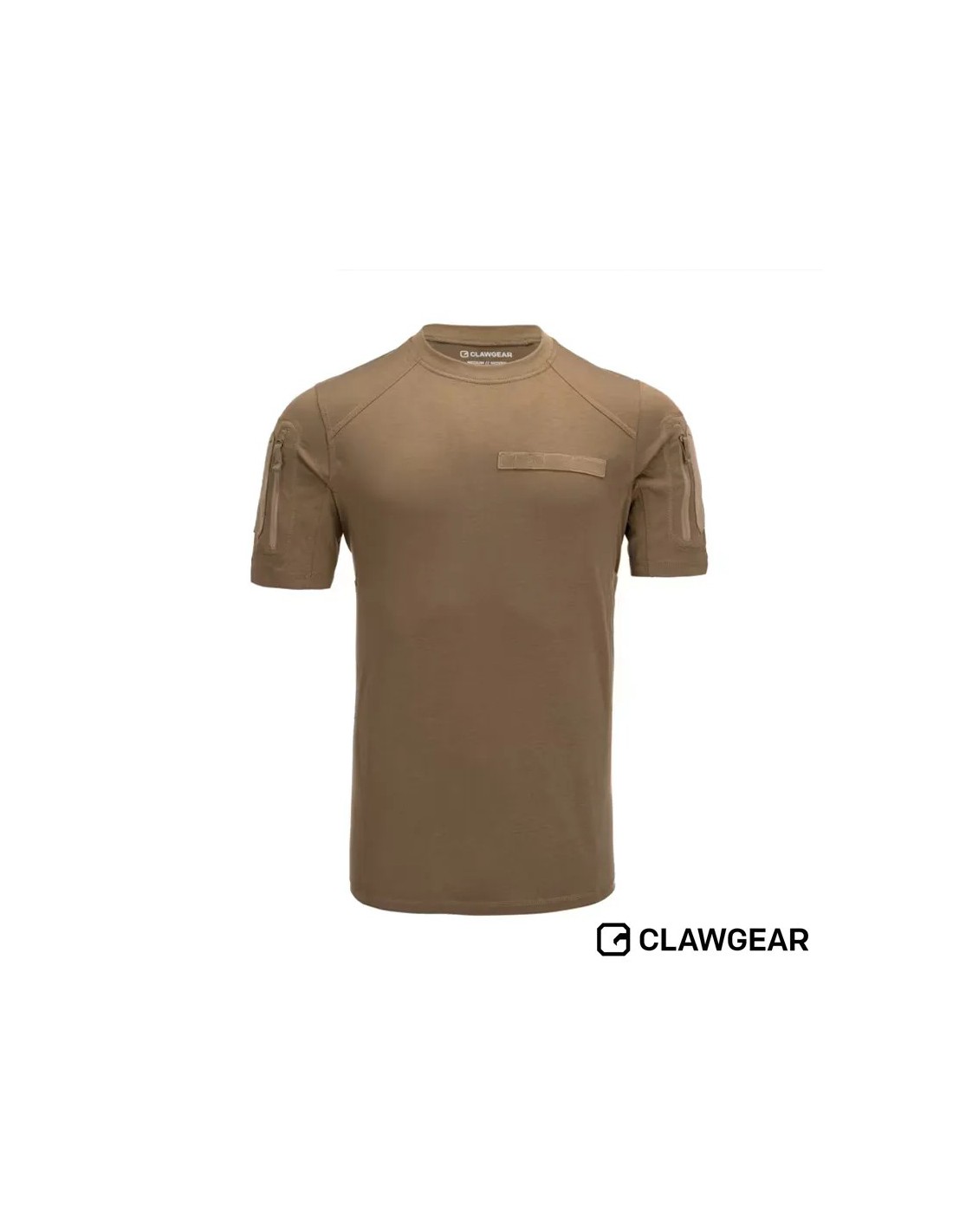 Camisa de Instructor Táctica Ligera con Mangas Raglán Refuerzo en Axilas y Bolsillos en las Mangas Coyote