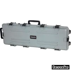 Maletín DRAGONPRO Gris IP67 100 cm Rígido con Ruedas | Airsoft Yecla