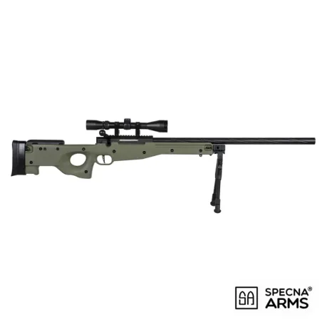FUSIL SPECNA ARMS SA-S11 EDGE L96 C/ VISOR Y BIPODE - VERDE - AirsoftYecla.es