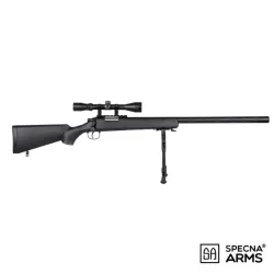 FUSIL SPECNA ARMS SA-S12 EDGE VSR-10 C/ VISOR Y BIPODE - NEGRO