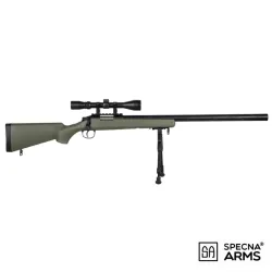FUSIL SPECNA ARMS SA-S12 EDGE VSR-10 C/ VISOR Y BIPODE - VERDE