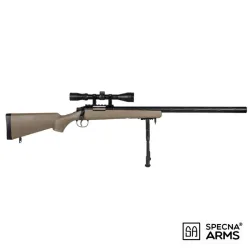 FUSIL SPECNA ARMS SA-S12 EDGE VSR-10 C/ VISOR Y BIPODE - TAN