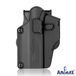 Pistolera AMOMAX Zurdo Universal | Ajuste 360º y Múltiples Marcas