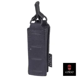 Pouch Cargador Pistola Corso Negro | MOLLE Corte Láser