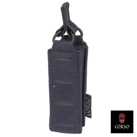 Pouch Cargador Pistola Corso Negro | MOLLE Corte Láser