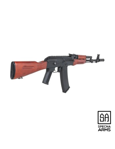 fusil-specna-arms-sa-pj02-prime-aster-v3-brushless-negro-madera-detalle-acabado