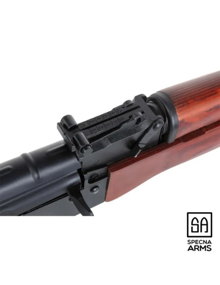 fusil-specna-arms-sa-pj02-prime-aster-v3-brushless-negro-madera-detalle-cañon