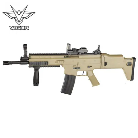 FUSIL SCAR L MUELLE 8902A - TAN - AirSoftYecla.es