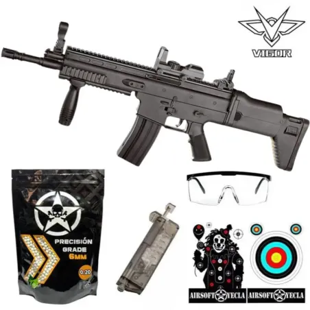 SUPER PACK MUELLE SCAR L 8902 - BLACK - AirSoftYecla.es