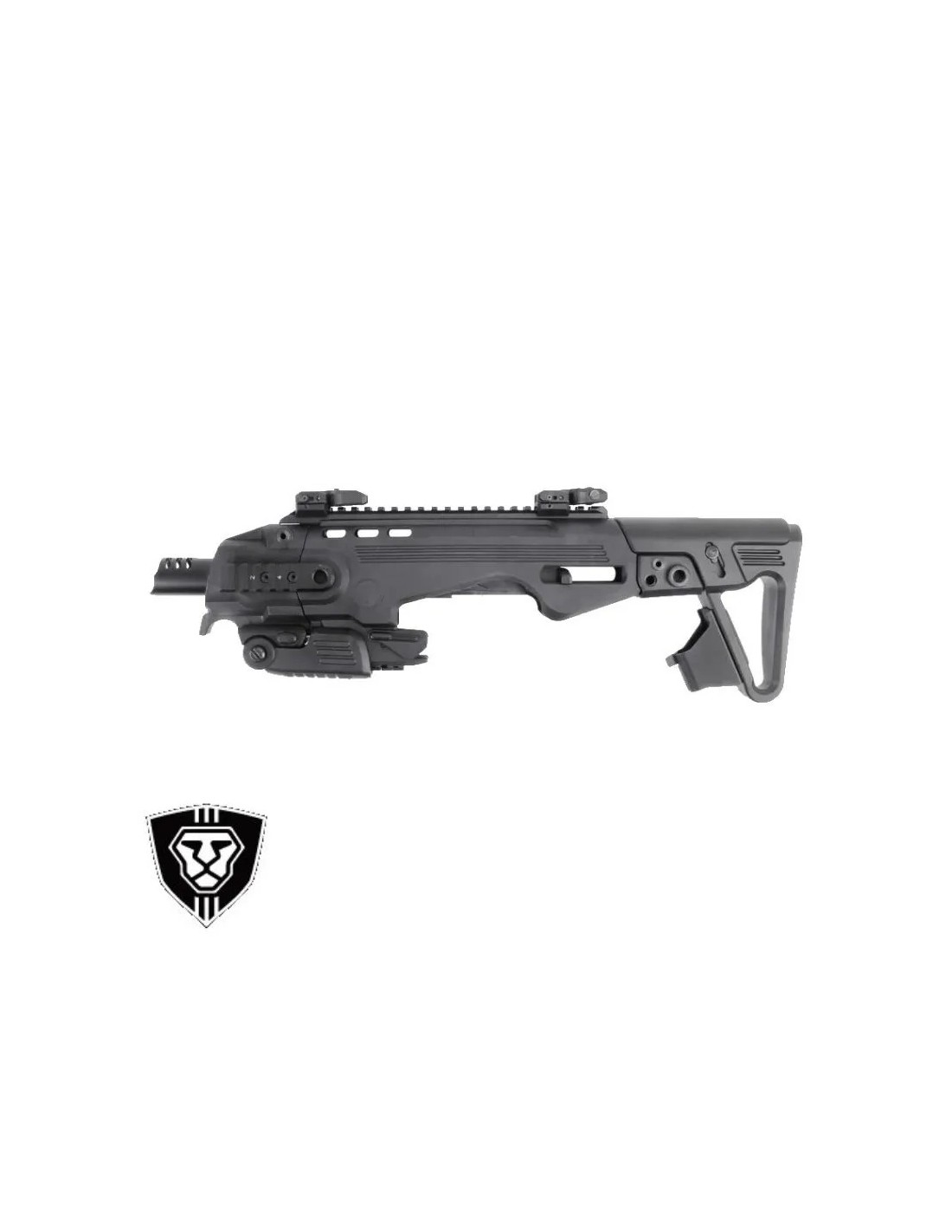 KIT DE CONVERSIÓN Sig Sauer P226 Culata Retráctil 5 Posiciones Rieles 20 mm Apoyo de Carrillo Ajustable Miras Abatibles Portacargador Delantero