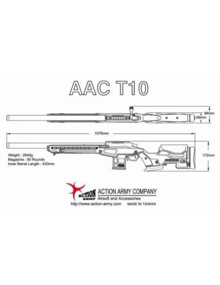 SNIPER ACTION ARMY T10 JAE-700 DE