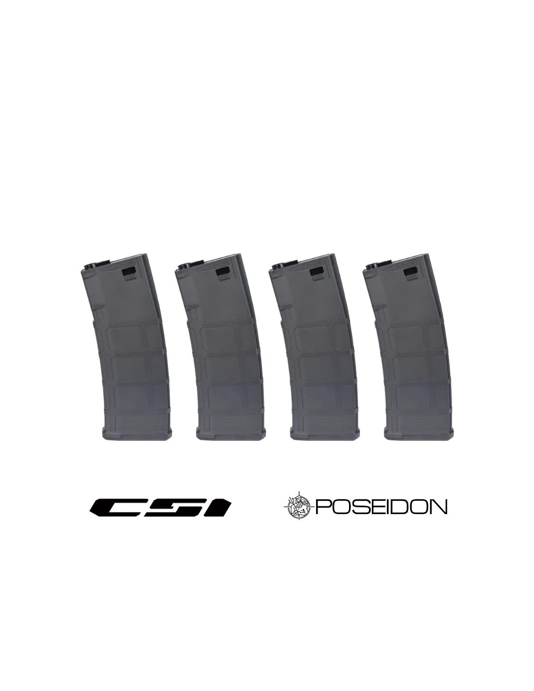 CARGADOR DE MEDIA CAPACIDAD M4 M16 220 RONDAS POLÍMERO 4 UNIDADES