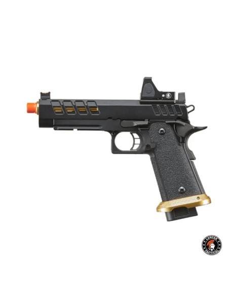pistola-airsoft-gbb-stryk-hi-capa-43-violeta-dorada-lancer-tactical-detalle-color-violeta