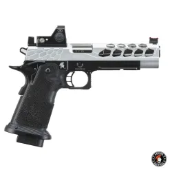 Pistola Airsoft Hi-Capa Stryk 5.1 Silver GBB con RMR