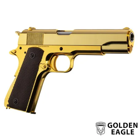 Pistola Airsoft 1911 Gold GBB – Golden Eagle