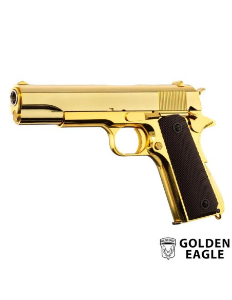 pistola-airsoft-gbb-1911-gold-golden-eagle-vista-frontal