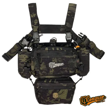 Conquer Titan Chest Rig MCBK | Modular, Robusto y Completo