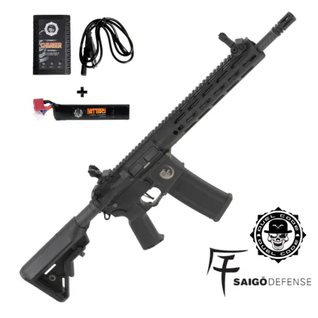 Pack Completo Réplica AEG Shogun Gure Black con bateria y cargador