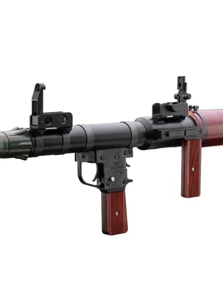 Lanzacohetes-Airsoft-RPG-7-metal-madera-vista-frontal