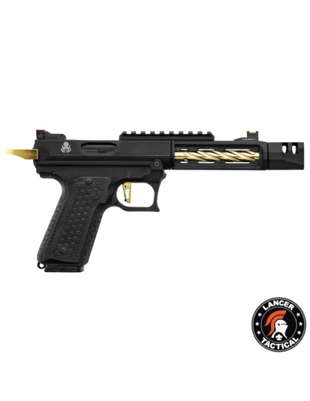 pistola-airsoft-gbb-cthulhu-lancer-tactical-negra-oro-detalle-mando
