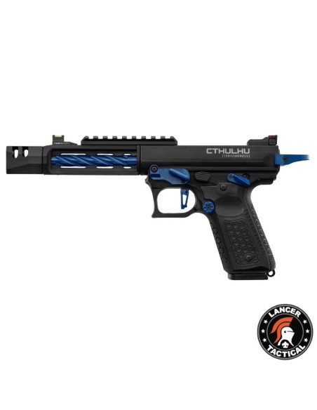 pistola-airsoft-gbb-cthulhu-lancer-tactical-negra-oro-en-instalacion-tactica