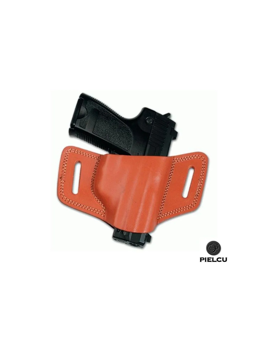 Funda piel estilo bikini para pistola compacta zurdos Marrón